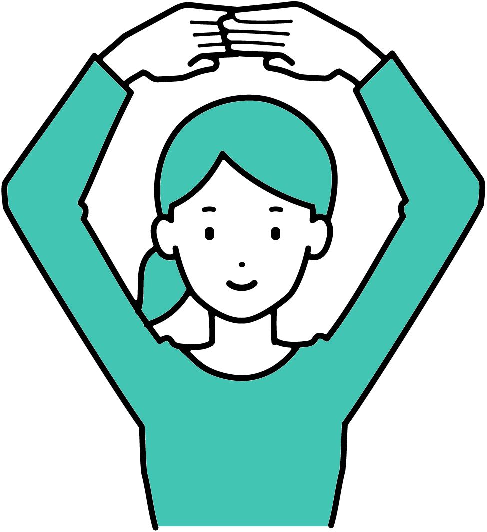 喜ぶイラスト